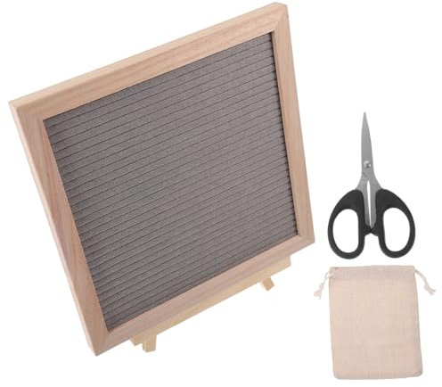HOMSFOU 1 Satz Brief-anschlagbrett Erste Wohnkultur Brieftafel Aus Schwarzem Filz Memoboard Für Den Haushalt Brieftafeln Brief-message-board Schwarzes Brett Hölzern Grau