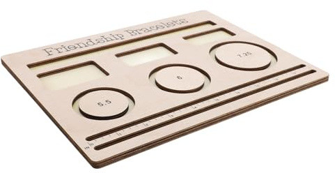 Cocoarm Planche de Perles de Bracelet à Faire Soi-même, Planche de Perles Multifonction en Bois Synthétique pour la Fabrication de Bracelets de Bijoux avec un Design Unique pour les Créatifs et les