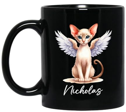 Gato Oriental Tazas Té Graciosa Tazón‌ Cerámica Tazas De Regalo Regalos Novedosos Para Oficina Trabajo Navidad 330ml