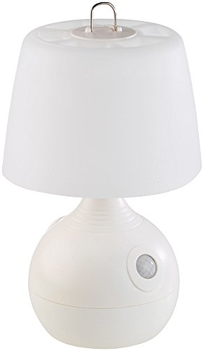Lunartec Tischlampe Batterie: LED-Tischlampe, PIR- & Licht-Sensor, warmweiß & tageslichtweiß, 30 lm (Tischleuchte mit Bewegungsmelder, Bewegungsmelder, innen)