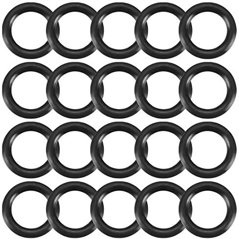 sourcing map 20 Stück O Ring Dichtungsringe Gummidichtung 11,5 mm AD 7,5 mm ID 2 mm Nitrilgummi NBR Unterlegscheibe Dichtungssatz für Dichtungselemente Hahnanschluss Reparatur Auto