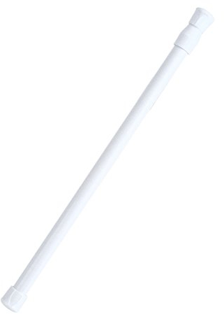 Asta per tenda, regolabile 30-50cm, asta a molla con tensione allungabile per armadio, mensole e bagno