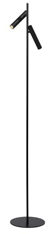LUCIDE PHILON - Stehlampe Mit Leselampe - Ø 23 cm - LED Dim. - 2x4,5W 3000K - Schwarz