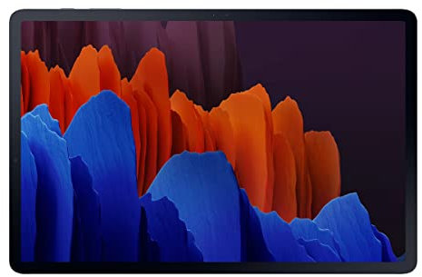 Samsung Galaxy Tab S7+, Android Tablet mit Stift, WiFi, 3 Kameras, großer 10.090 mAh Akku, 12,4 Zoll Super AMOLED Display, 128 GB/6 GB RAM, Tablet in Schwarz