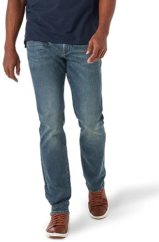 Lee Herr extrem rörelse rak passform avsmalnande ben jeans, Mayday, 32W / 36L
