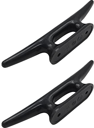 Boote Klampe,Anlegeklampen für Boote,Nylon Kajak Mooring Deck Cleat,Belegklampe,Kajak Kanu Boot Cleat,Boat Dock Klampen Poller Bootshaken,für Boot Kajak-Kanu Zubehör,Boote Zubehör,4 Zoll,2 Stück