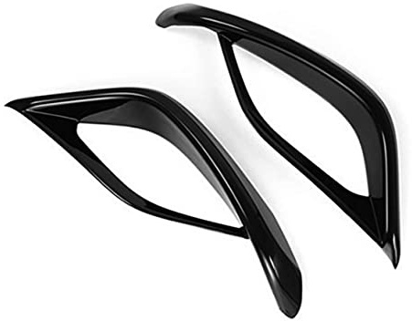 KELEIMAI Car Accessories Fit For Toyota Highlander 2020 2021 2022 2023 2024 2025 Exterior Decoration Rear Fog Light Lamp Frame Cover Trim (Black) ABS 2 PCS