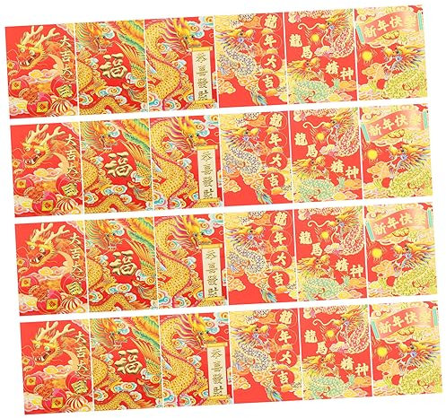 NOLITOY Rote Umschlag-set Aus Papier 30 Stück Chinesische Neujahrs-rote Pakete Elegante Traditionelle Designs