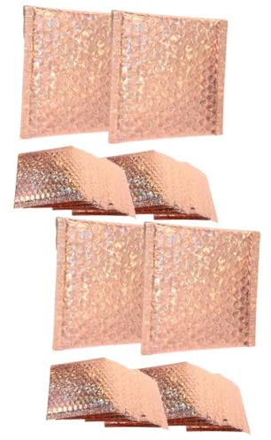 Lurrose 40 Stk Schaumstoffbeutel Verpackungsmaterial Für Kleine Unternehmen Versand Gepolsterte Umschläge Luftpolstertaschen Umschläge Für Den Versand Farbige Pet-aluminiumfolie Tragbar