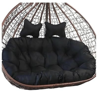 AZVFLY Hängesessel Kissen, Twin Sitzkissen Hängesessel 2 Personen, Ultra Dick Anti-Verformung Auflagen Polster für Schwingsessel, Outdoor Indoor HäNgesessel Polsterauflage