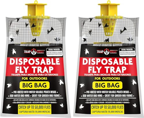 Trappola per mosche per esterni, trappola per mosche usa e getta, trappola per mosche per esterni, trappola per mosche per giardino esterno, fattoria, stalla per cavalli