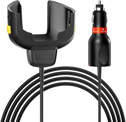 Slim Car Charger Cable for Zebra Symbol Handheld Barcode Scanners - Compatible with TC77, TC70, TC72, TC75, TC70X, TC75X, TC77HL, TC700K - Portable Vehicle Battery Charger, CHG-TC7X-CLA1-01