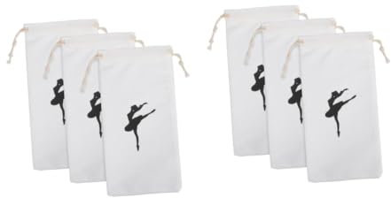 Yardwe 2 Sätze Tasche Für Tanzschuhe Tasche Mit Kordelzug Schuhtaschen Mit Kordelzug Tanzzubehör Tanzsäcke Balletttasche Ballettschuhträger Beutel Für Tanzschuhe Polyestertuch 3 Stück * 2