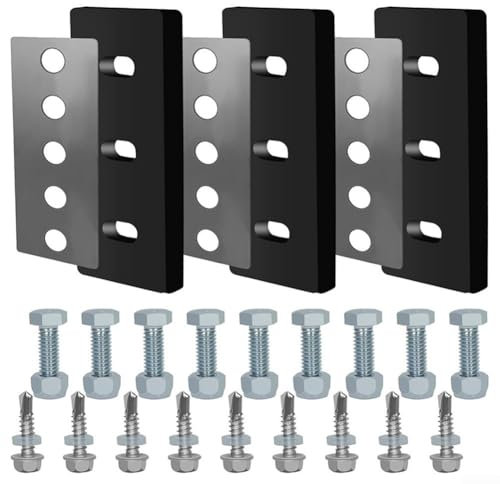 Niceminiwall Kit di modifica della girante dello spazzaneve in acciaio inox, con 3 lame da 6,35 mm, turbina da neve, kit di modifica con pagaia in gomma e bulloni (B)