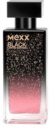 MEXX Black Limited Edition Eau de Toilette für Frauen, feminin-floraler Amberduft, 30 ml