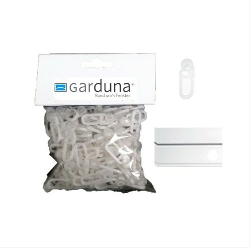 Garduna Rollringe, Innenlaufrollen, Gardinenröllchen, Weiss (50)