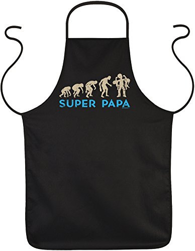 Schürze Super Papa perfektes Vatertagsgeschenk Grillschürze Vatertag Vater Papa Dad Paps Geschenk Grill Schürze Geburtstag