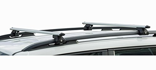 VDP Alu Relingträger CRV 120 kompatibel mit Skoda Fabia III Kombi ab 2015 - abschliessbarer Grundträger