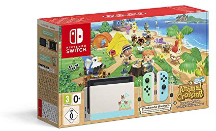 Nintendo Switch Animal Crossing Console (Edition Limité) + Animal Crossing New Horizons