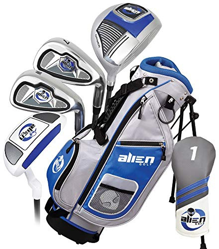 Alien Golf Junior Set with Bag, Right Hand, Blue/Gray, Ages 6-8