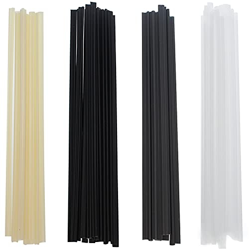 Kunststoffschweißdraht ABS PVC PE PP Schweißstöcke 200 mm Kunststoff Schweißstäbe Schweissaufsatz zur Schweißreparatur(50 Stück)