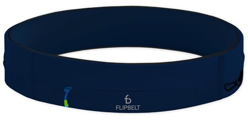 FlipBelt Zipper - Laufgürtel für Handy & kleines Zubehör - Sport-Bauchtasche für Damen und Herren