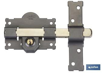CHIUSO CHIAVE/CHIAVE VERNICIATA GRIGIO L/105-50 mm Abbinato
