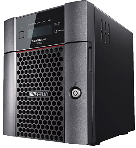 BUFFALO TeraStation 5420DN 16TB (4x4TB) Computer NAS with 10GbE HDD NAS Hard Drives, 4-bay, RAID, iSCSI, NAS, Storage Server, NAS Server, NAS Storage, Network Storage, File Server