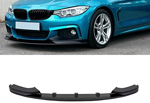 DM Autoteile 3-1583 Performance Schwarz Matt Front Spoiler Lippe kompatibel für BMW 4er F32 F33 F36 mit M-Paket