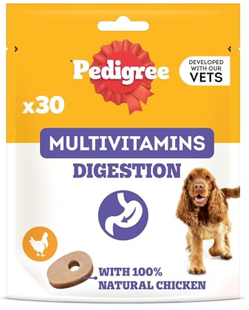 PEDIGREE Multivitamins Digestion 30 Soft Dog Chews 180 g