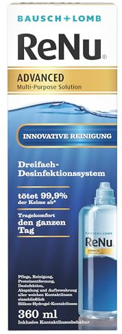 ReNu Advanced Kombilösung Kontaktlinsenreiniger, 1 x 360 ml, 1 Behälter