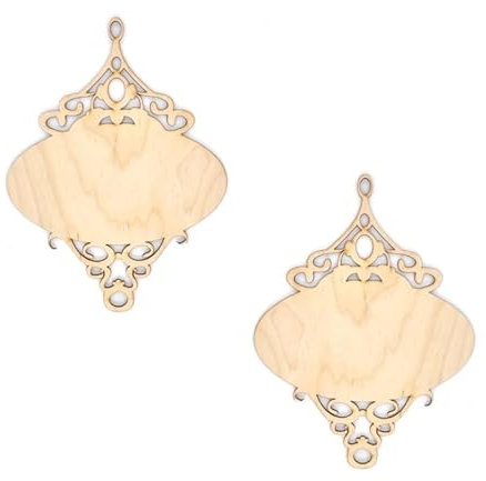 Zita´s Creative Holzplatte oval 15x20cm 2-er Set - Orient. Bilderrahmen, DIY Rahmen, Vintage Rahmen