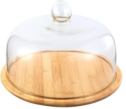 DKRAHRJJ Alzata per Torte con Coperchio a Cupola, Piatto per Torte, Piatto per Dolci, Piatto per Dolciumi, per Feste Ed Eventi/27Cm
