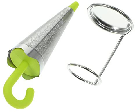 JECOMPRIS Stainless Steel Tea Infuser Strainer Mesh Umbrella Design for Loose Leaf Tea for Home Kitchen Brew