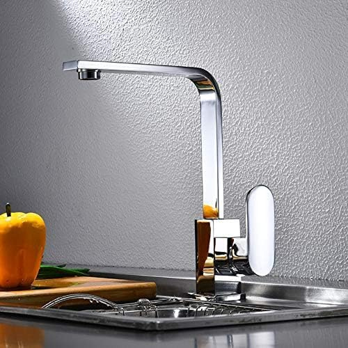 Robinet thermostatique pour lavabo de salle de bain avec finition en cuivre chromé, mitigeur à chauffage rapide, idéal pour les cuisines et salles de bains modernes, design durable et élégant