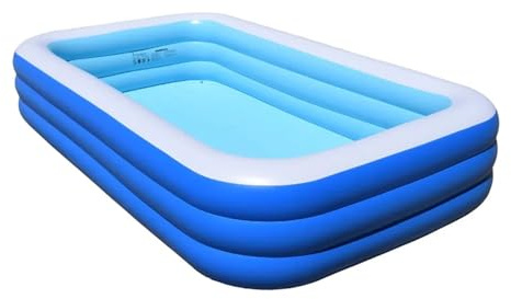 Piscina Gonfiabile Piscina gonfiabile grande ispessita for la casa, piscina pieghevole for esterni(2.1 meter)