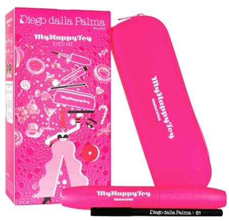 Diego Dalla Palma My Happy Toy Cofanetto Regalo Donna Mascara My Happy Toy Nero Volumizzante e Matita Occhi 01 Nera