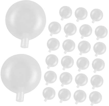 GARVALON Squeaker Sostitutivo Bianco 25 Unitá Accessorio Giocattolo Rumoroso Per Animali Domestici, Cigolio Regolare Per Giocattoli Di Peluche, Per Riparazione e Realizzazione Manuale