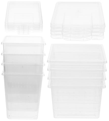 Gadpiparty 8 Stück Teiliges Transparentes Reptilien Spinnen aufzuchtbox Belüftung Multifunktional für Kleintierhaltung Geeignet für Terrarien und Temporären Transport
