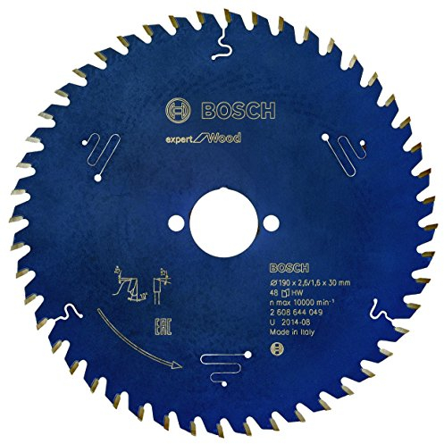 Bosch Professional Kreissägeblatt Expert for Wood (Holz, 190 x 30 x 2 mm, 48 Zähne, Zubehör Kreissäge)