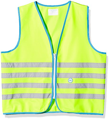 Wowow Fun - Chaleco de Seguridad Infantil, Color Amarillo Fluorescente, tamaño Taille M (8-10ans)