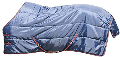HKM Winterdecke -4102 dunkelblau/rot 125