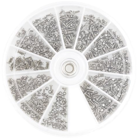 HVAZI 12 Kinds M1 M1.2 M1.4 M1.6 Small Screws Assortment Kit