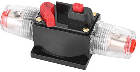 Leistungsschalter,12-24 V Auto Auto Zubehör o Verstärker Zurücksetzen Leistungsschalter Sicherungshalter für Automobil Schiff(60A)