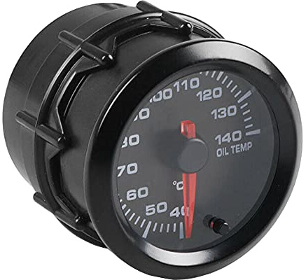 ETOPARS 52mm Automotor Kfz 2 Zeiger Öltemperatur Messgerät Kit Temperatur Celsius Öltemperaturanzeige 7 Farbe Zeigeranzeige