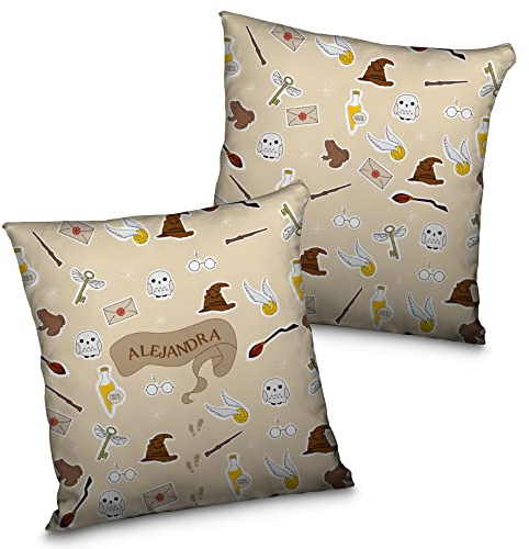 LolaPix Coussins Magicien personnalisés. Cadeaux Geek personnalisés. Coussin personnalisé. Impression 100% Recto-Verso. Remplissage Inclus. Différents modèles et Tailles. Magie