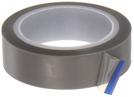 sourcing map PTFE Folie Klebeband Rolle 0.5 x33 ft Hochtemperatur Grau | 0.06mm Dicke, Einseitig Kleber, Für Vakuum Versiegelungsgerät Hand Impuls Versiegelung