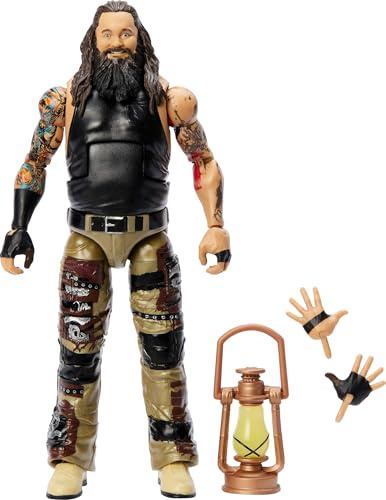 Mattel WWE Elite Actionfigur & Zubehör, 15,2 cm großes Sammlerstück Bray Wyatt mit 25 Artikulationspunkten, lebensechter Look & austauschbaren Händen