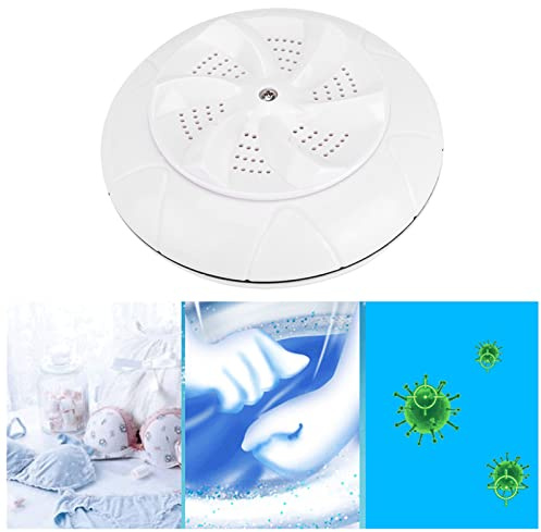Lavatrice turbo ad ultrasuoni DC10V, mini lavatrice portatile da viaggio per uso domestico, commutazione automatica positiva e negativa, lavatrice per viaggi domestici