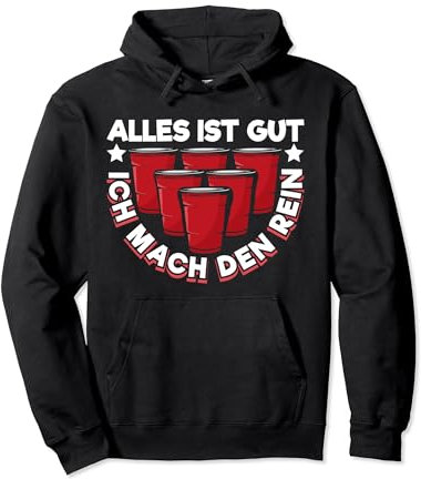 Bierpong Beerpong Bier Pong Trinkspiel Trinkspruch Pullover Hoodie